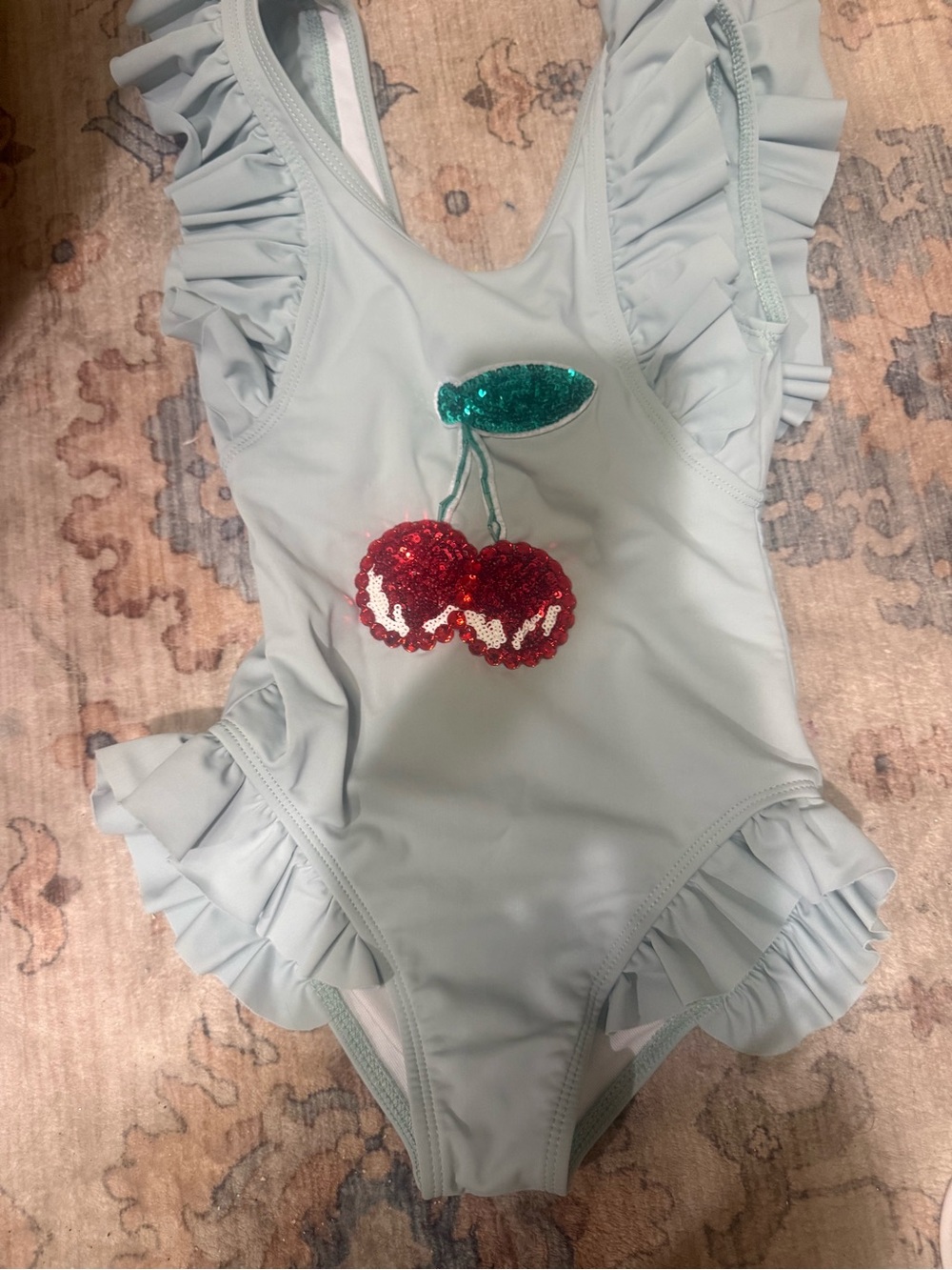 Lola and the Boys Swimsuit with Sequin Cherries